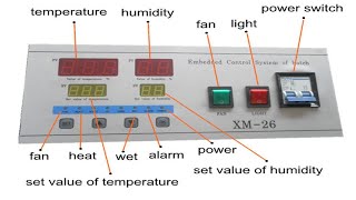 Digital egg incubator sa controller, temperature and humidity sa